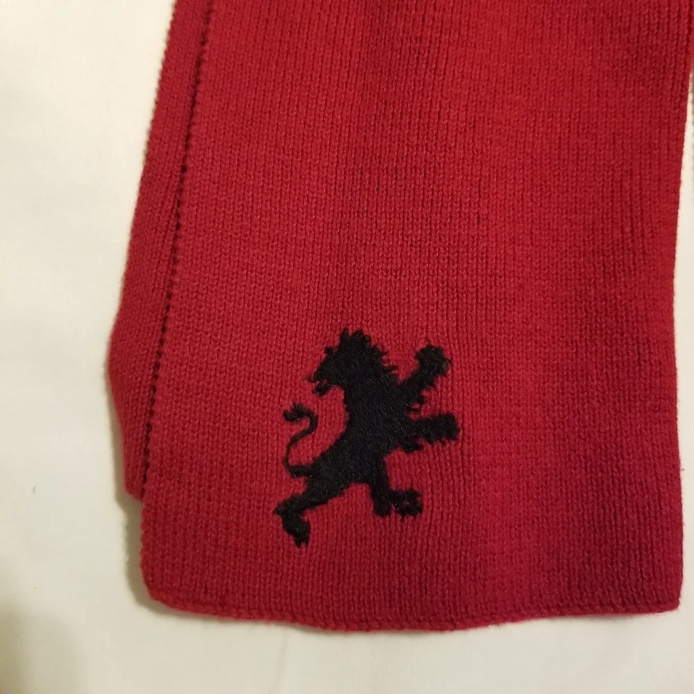 Express Burgundy Cotton Royal Lion Scarf